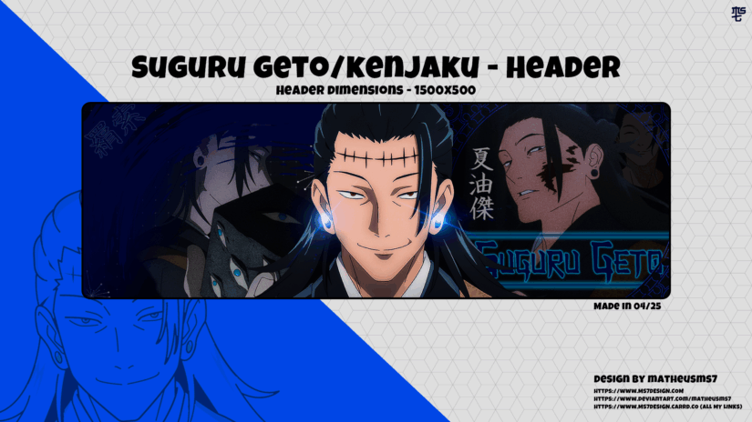 Suguru Geto / Kenjaku - Header